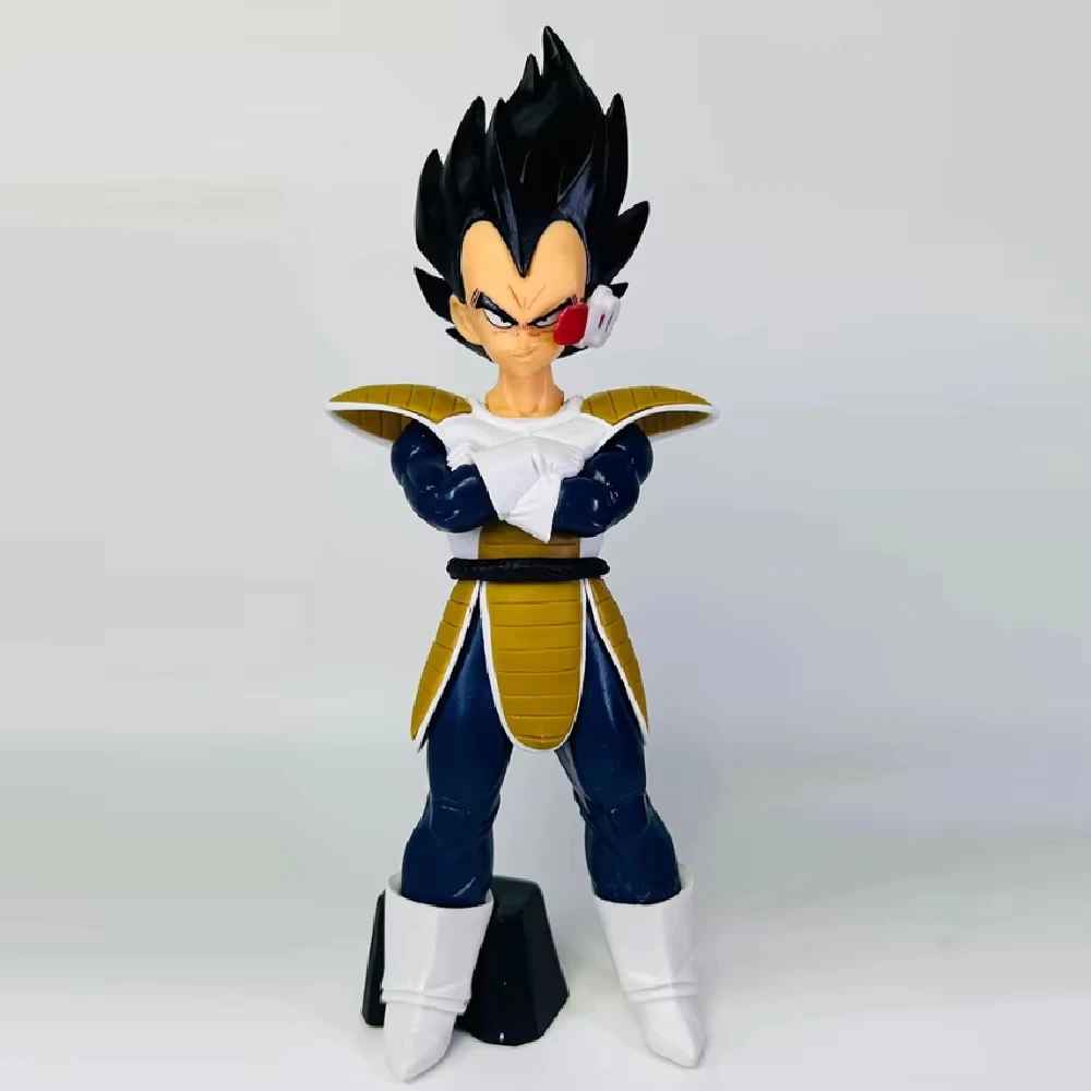 Vegeta Saiyan Saga Figure | Classic Armor Scouter Era Statue | Dragon Ball Z Collectible | Geekzillaa
