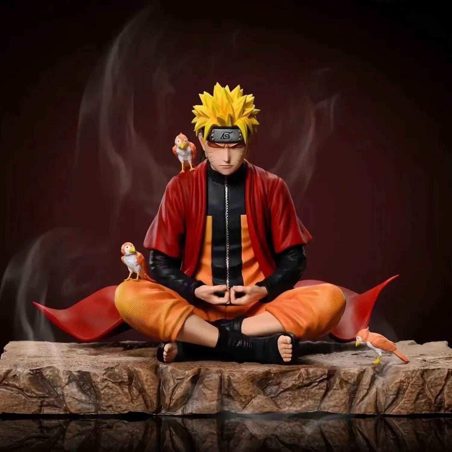 Naruto Uzumaki Sage Mode Figure | Seated Sage Transformation Statue | Naruto Shippuden Collectible | Geekzillaa