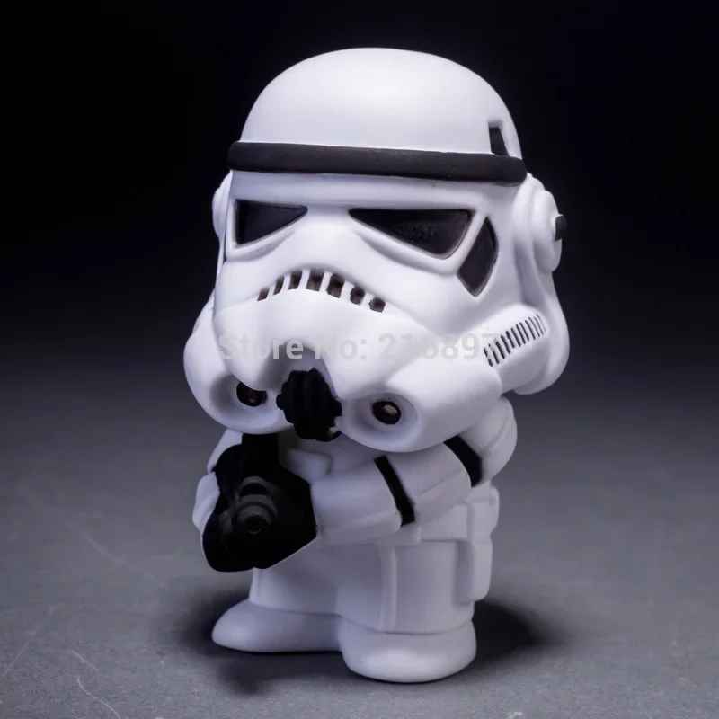 Star wars Darth vader imp Cute Style Star War Darth Vader & STORM TROOPER Kawaii Movie Action Figureerial stormtrooper