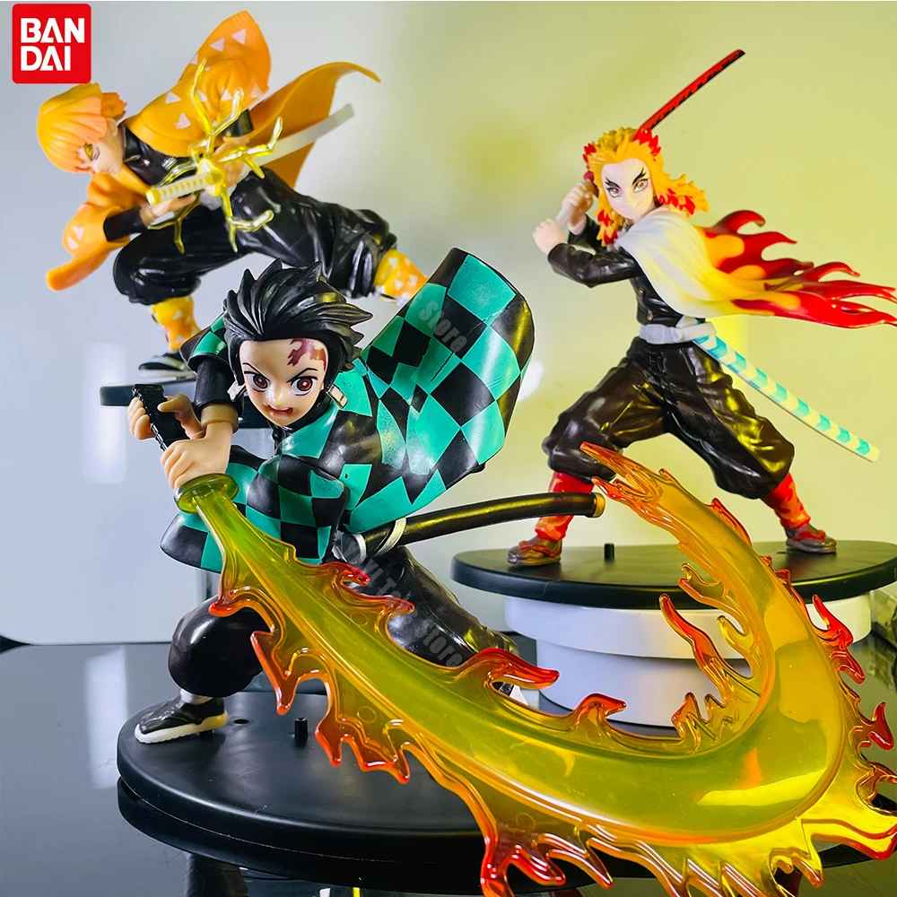 Demon Slayer Figure | Tanjiro Zenitsu Rengoku Collection Kimetsu no Yaiba Anime Statue | Geekzillaa