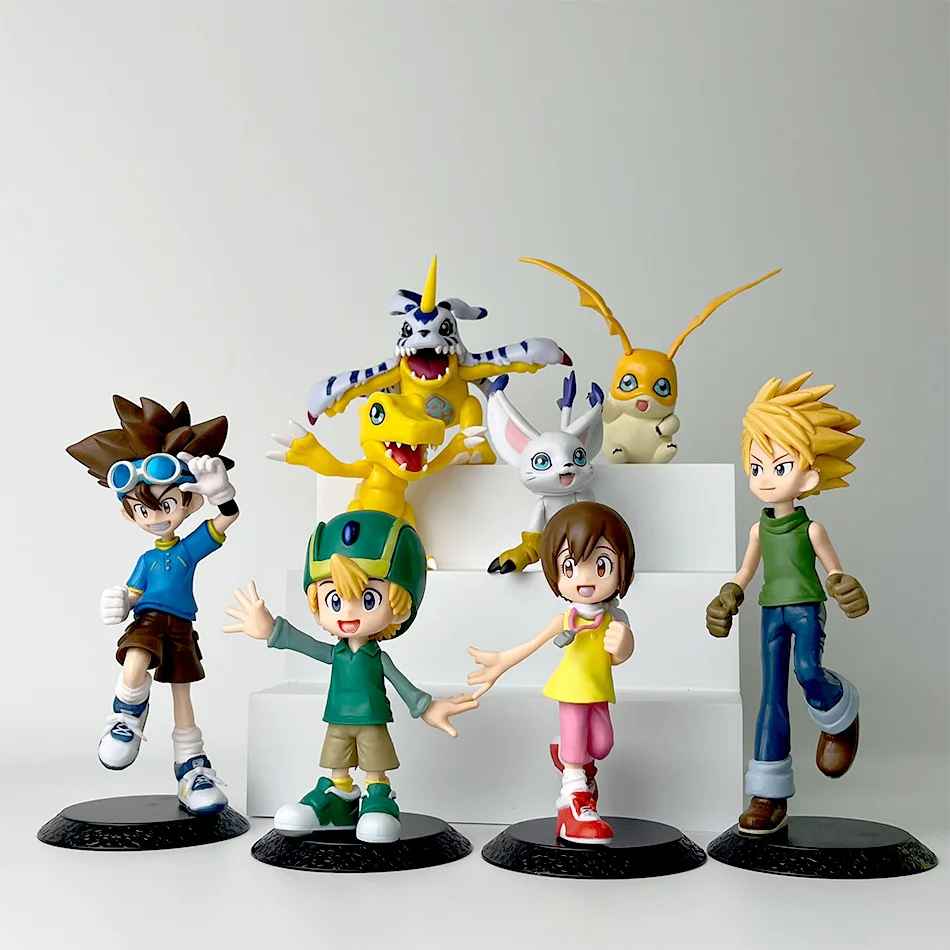 Digimon Adventure Figures | Tai & Agumon, Matt & Gabumon Statue Set | Classic Anime Collectibles | Geekzillaa