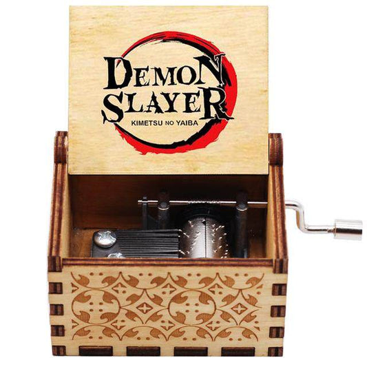 Wooden Hand Crank Music Box