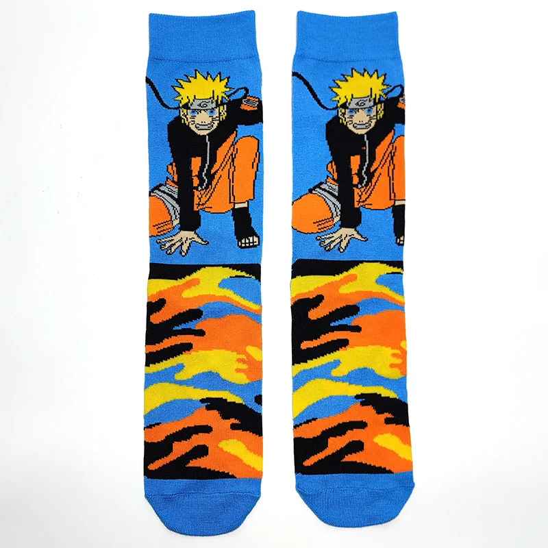 Naruto Anime Socks | Naruto Uzumaki & Itachi Uchiha Akatsuki Crew Socks | Geekzillaa
