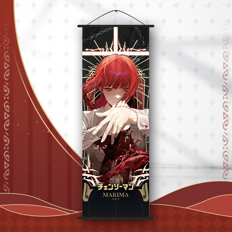 Chainsaw Man Wall Scroll – Makima & Denji