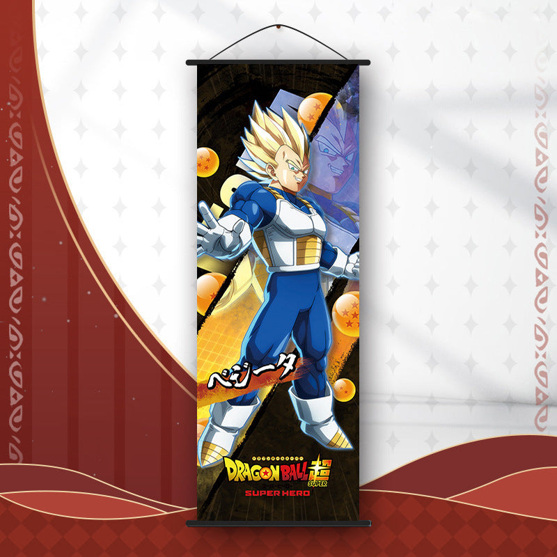 Dragon Ball Wall Scroll Collection – Vegeta, Goku & Saiyan Warriors