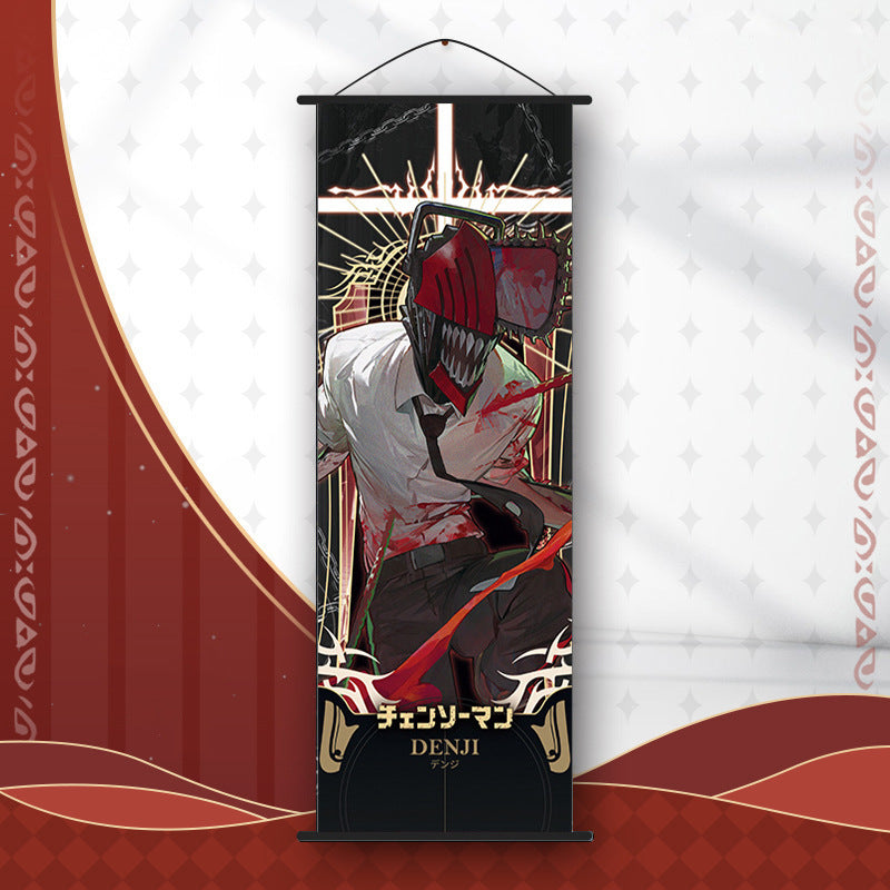 Chainsaw Man Wall Scroll – Makima & Denji