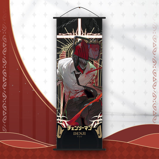Chainsaw Man Wall Scroll – Makima & Denji