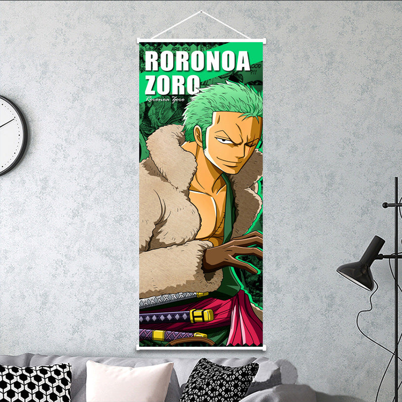 🏴‍☠️ One Piece Wall Scroll Collection – Wanted Posters & Character Art (Multiple Sizes)