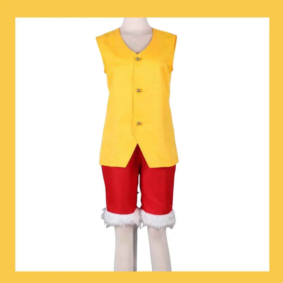 Monkey D. Luffy Cosplay Costume – One Piece Anime Outfit