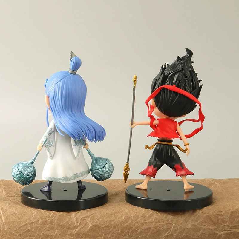 Nezha Mini Figure | Ne Zha Chibi Style Statue Chinese Mythology Collectible | Geekzillaa