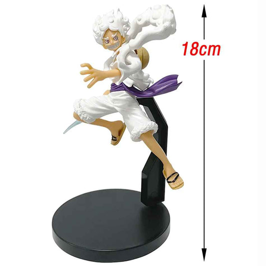 Luffy Gear 5 Figure | Sun God Nika Awakening One Piece DXF Statue Anime Collectible | Geekzillaa