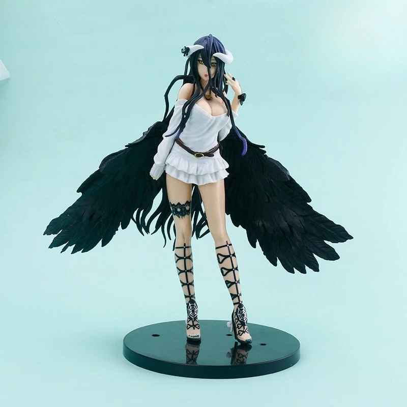 Albedo Figure – Elegant Overlord Anime Collectible with Black Feather Wings