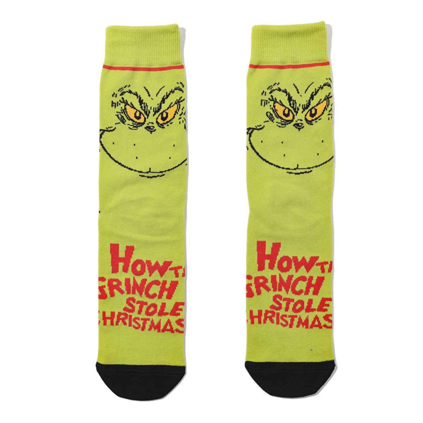 The Grinch Socks – Funny Christmas Crew Socks | How the Grinch Stole Christmas Gift