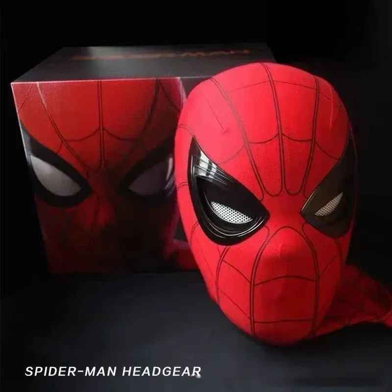 Spider-Man Cosplay Head Mask – 1:1 Scale (Life-Size) with Moving Eyes – Electronic & Manual Versions