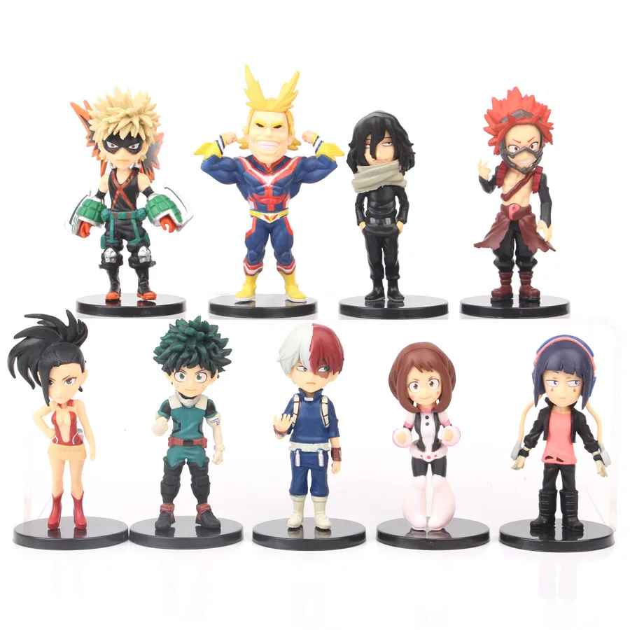 My Hero Academia Mini Figures | 8cm Chibi Deku, Bakugo & All Might Statues | Geekzillaa