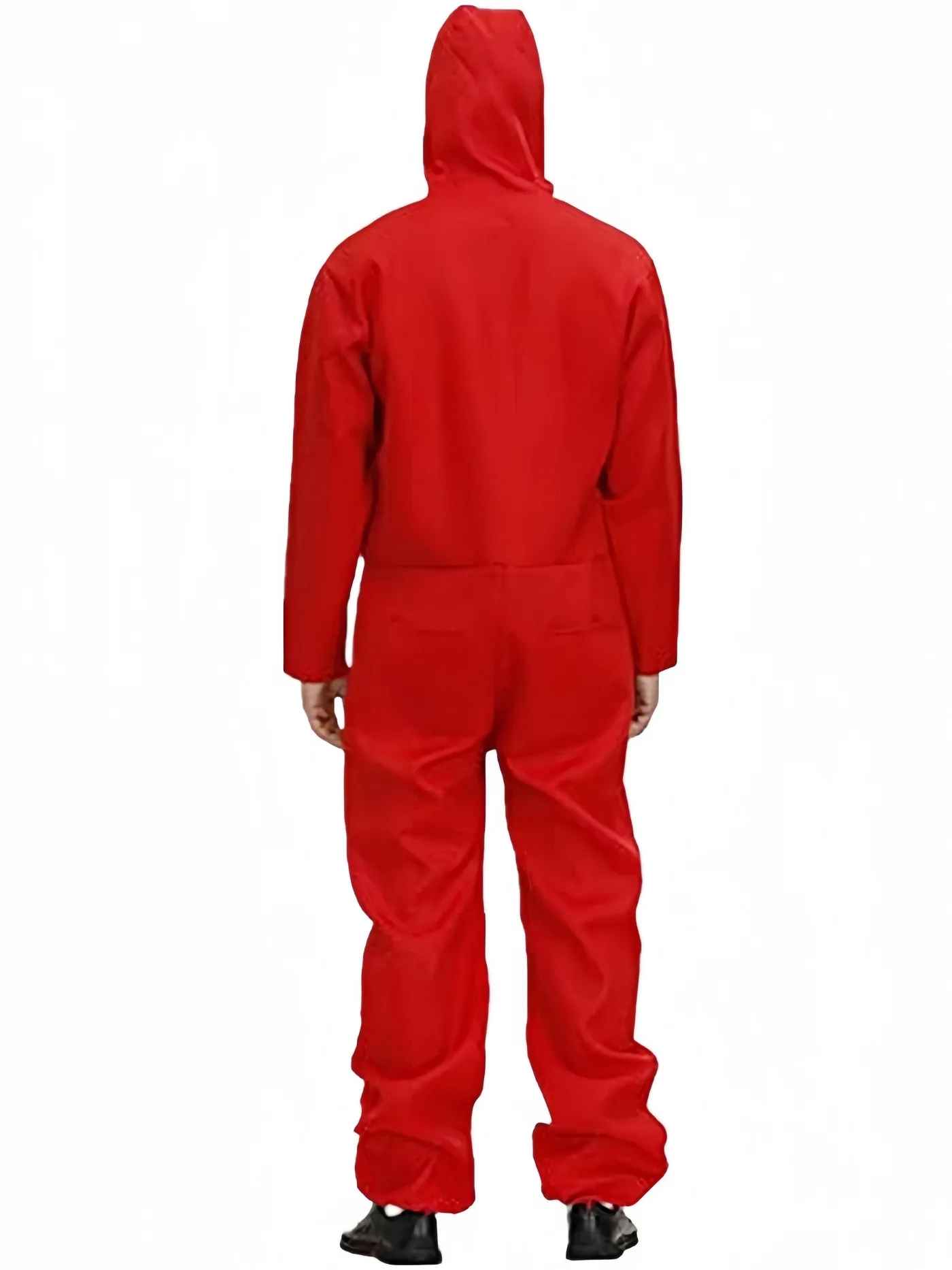 Money Heist Red Jumpsuit & Dali Mask Costume Set