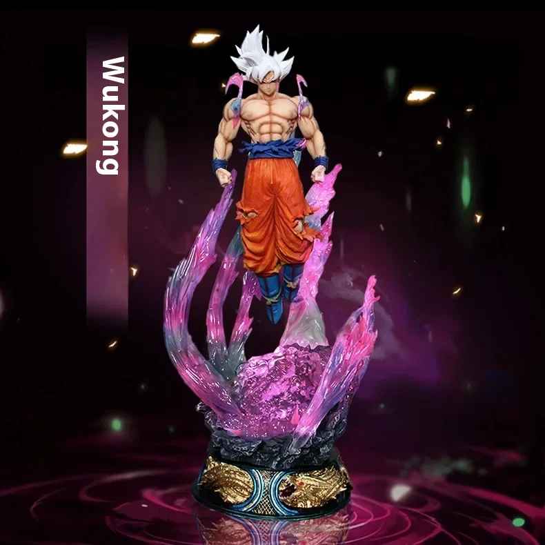 Goku Ultra Instinct Figure | Silver-Haired Saiyan Transformation Statue | Dragon Ball Super Collectible | Geekzillaa