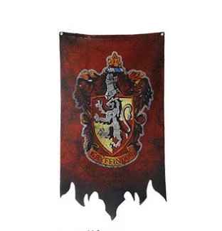 Harry Potter Banner –  Hogwarts Flags (Gryffindor, Slytherin, Hufflepuff, Ravenclaw & School Crest | 75x125cm)