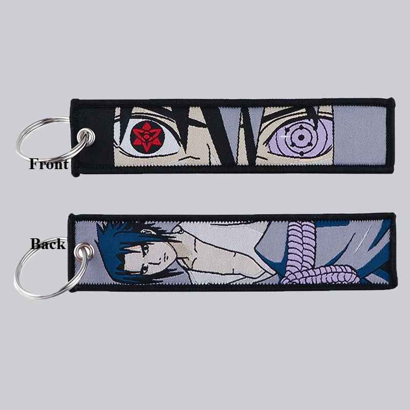 Naruto Premium Wooven Keychains | Embroidered Character Tags
