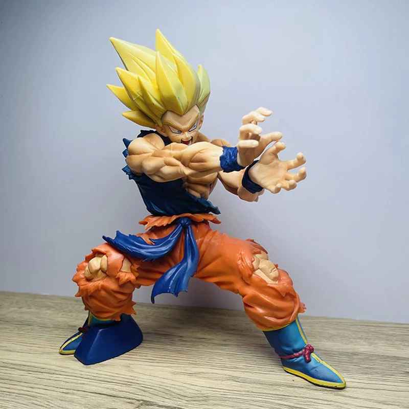 uper Saiyan Goku Figure | Kamehameha Action Pose Dragon Ball Z Statue | Geekzillaa