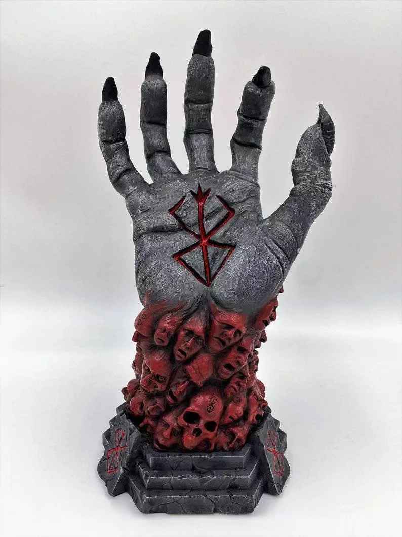 Berserk God Hand Statue | Brand of Sacrifice Hand Collectible 25cm Dark Fantasy Manga Decor | Geekzillaa