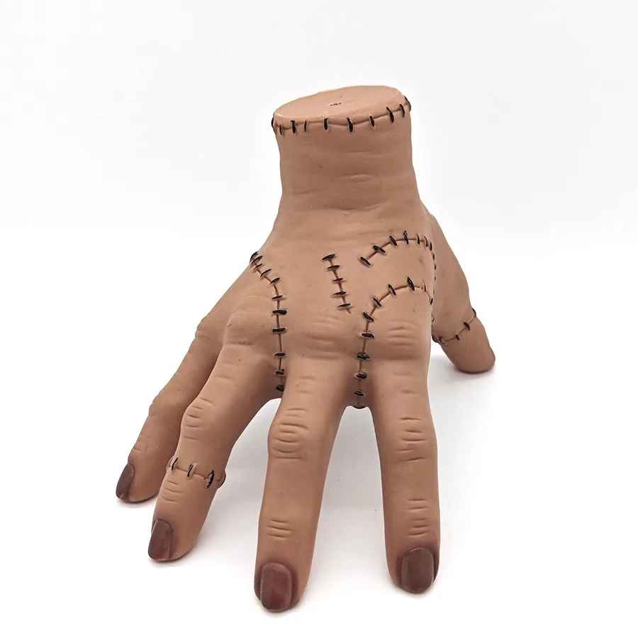 Thing hand collectible figure with stitch details Wednesday Addams Family gothic statue