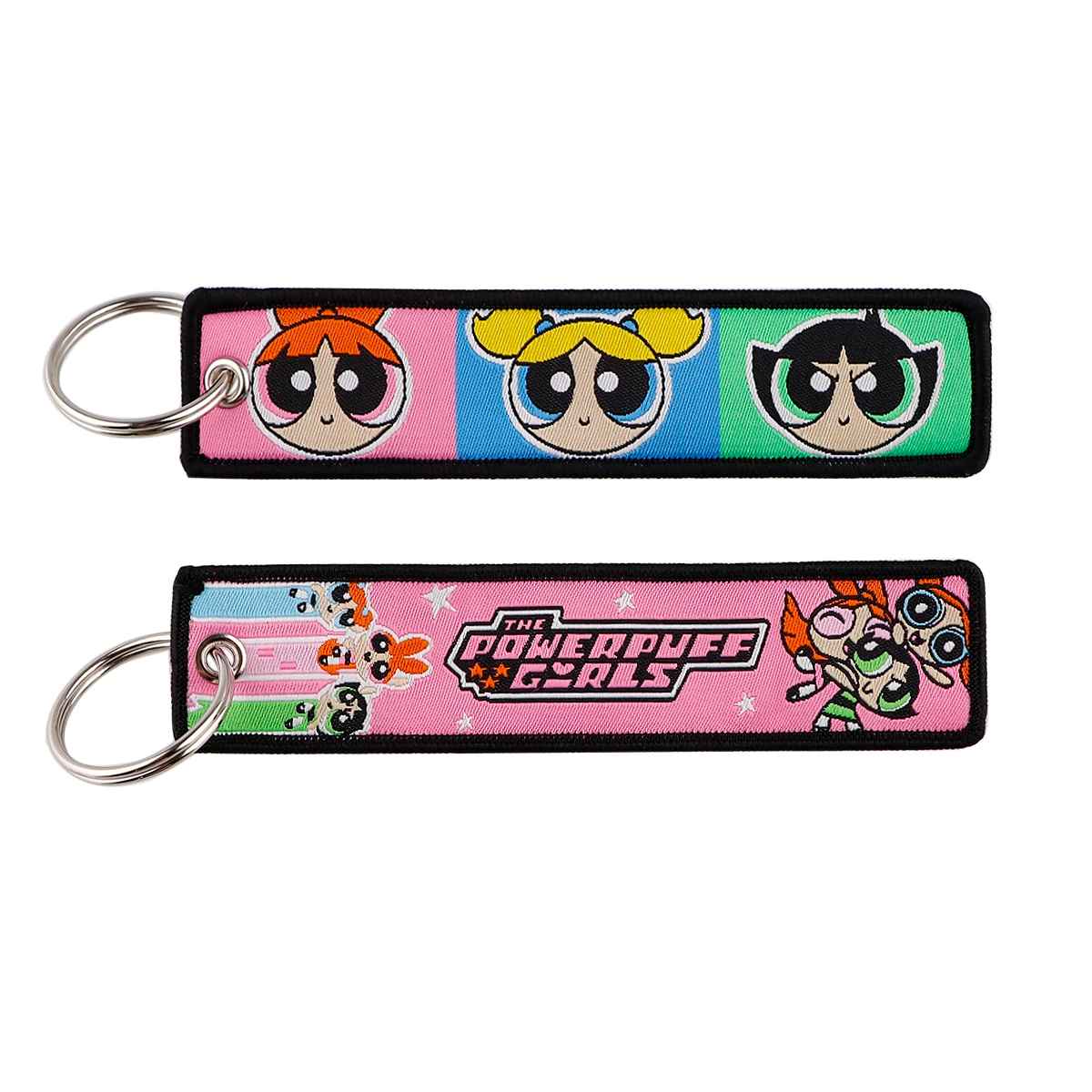 Powerpuff Girls "Team Blossom" Embroidered Keychain