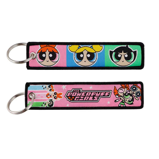 Powerpuff Girls "Team Blossom" Embroidered Keychain