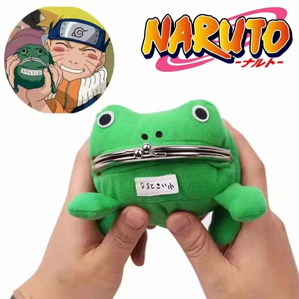 Naruto Gama-Chan Frog Wallet | Uzumaki Naruto Cosplay Coin Purse | Plush Anime Accessory | Geekzillaa