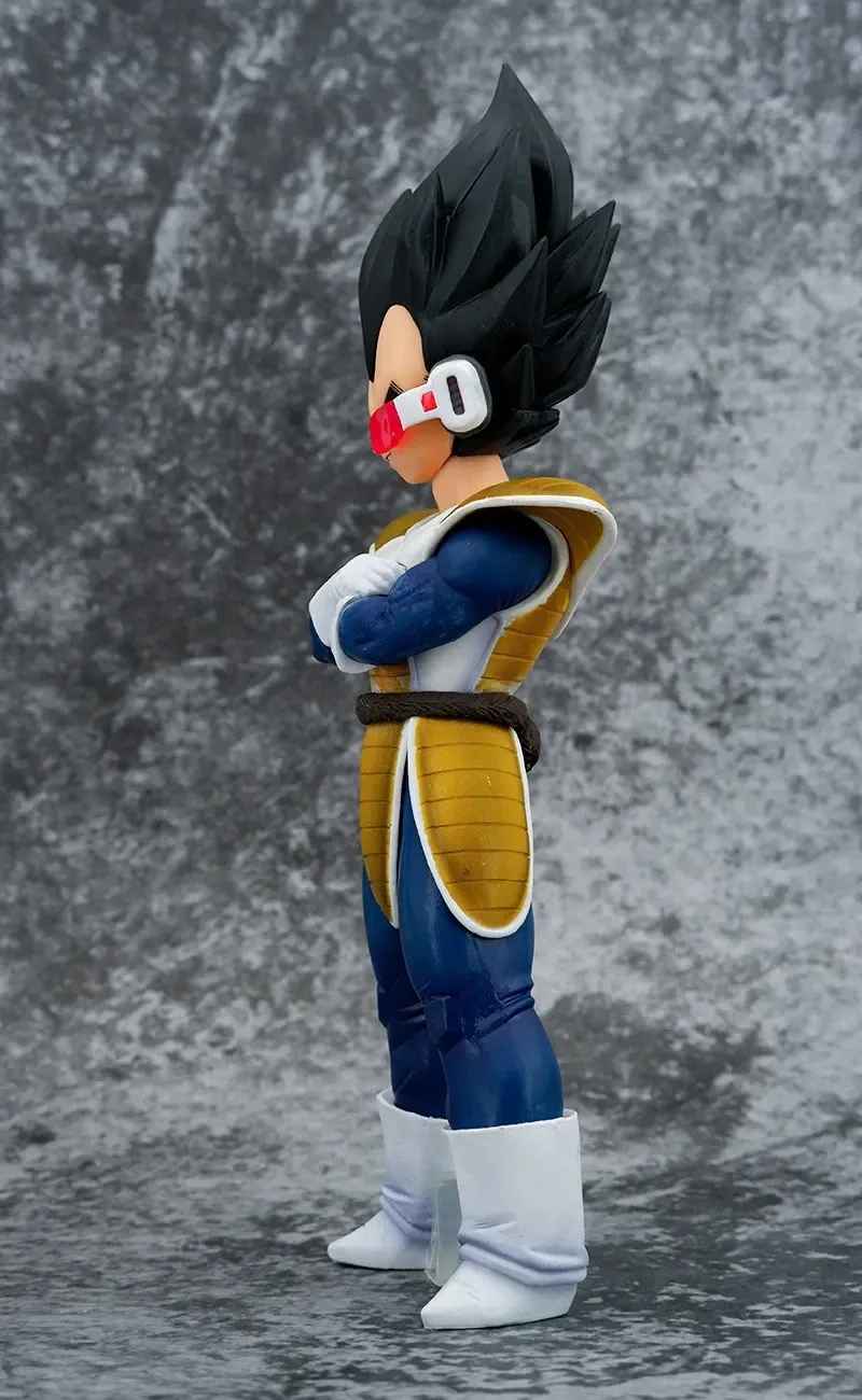 Vegeta Saiyan Saga Figure | Classic Armor Scouter Era Statue | Dragon Ball Z Collectible | Geekzillaa