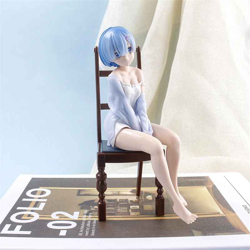Rem Sitting on Chair Figure – Re:Zero Anime Collectible