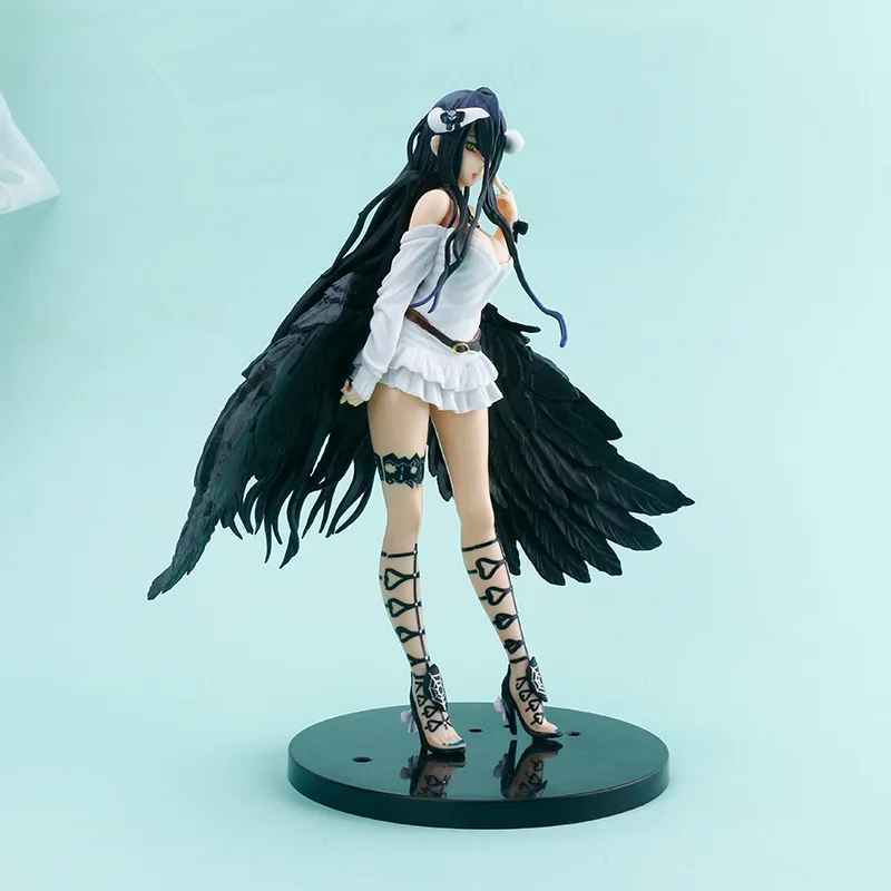 Albedo Figure – Elegant Overlord Anime Collectible with Black Feather Wings