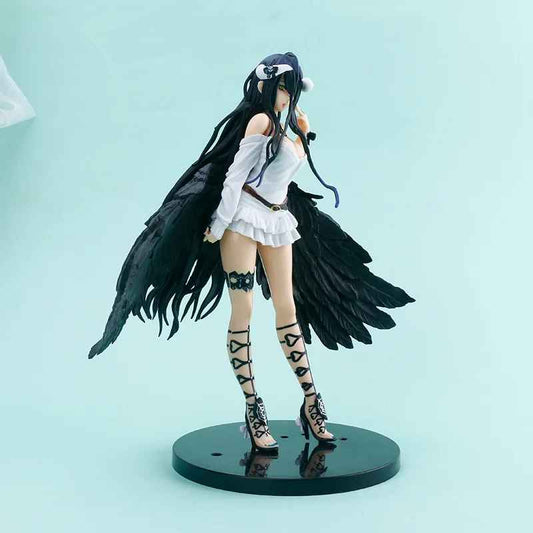 Albedo Figure – Elegant Overlord Anime Collectible with Black Feather Wings