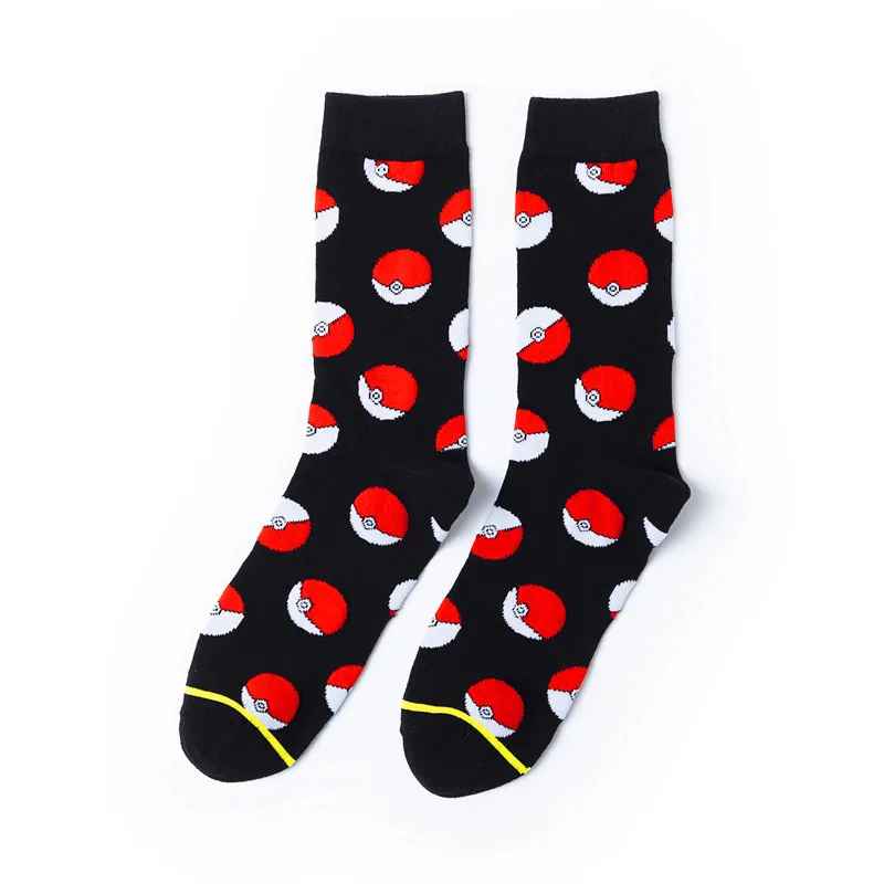 Pokémon Socks Collection | Pikachu & Poké Ball Pattern Anime Crew Socks Merch | Geekzillaa