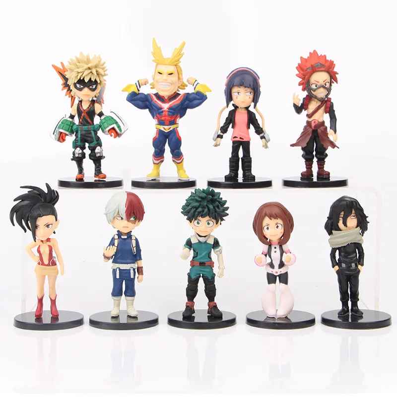 My Hero Academia Mini Figures | 8cm Chibi Deku, Bakugo & All Might Statues | Geekzillaa