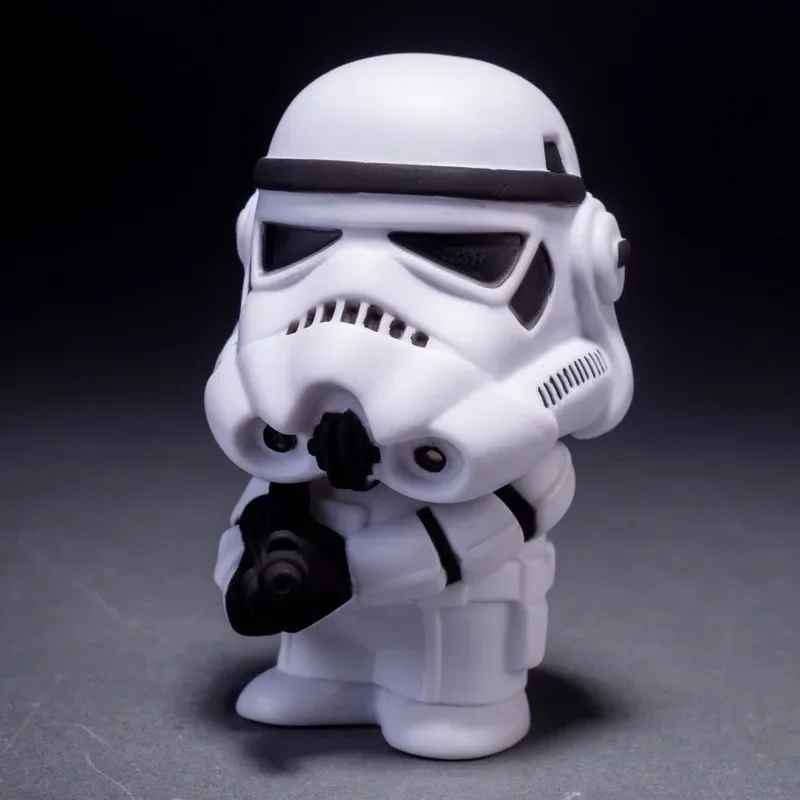Star wars Darth vader imp Cute Style Star War Darth Vader & STORM TROOPER Kawaii Movie Action Figureerial stormtrooper