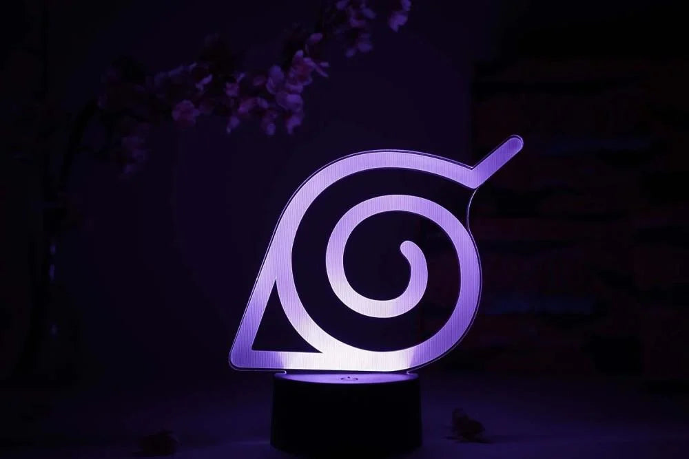 Shippuden "Konoha Leaf" 3D Illusion RGB Lamp