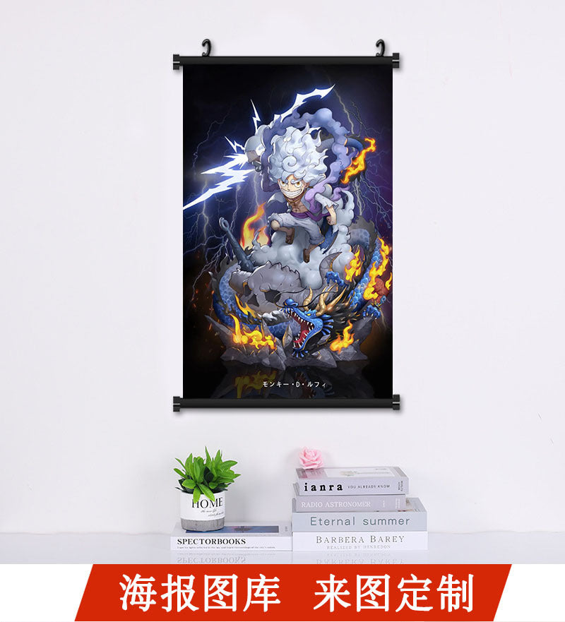 🏴‍☠️ One Piece Wall Scroll Collection – Wanted Posters & Character Art (Multiple Sizes)