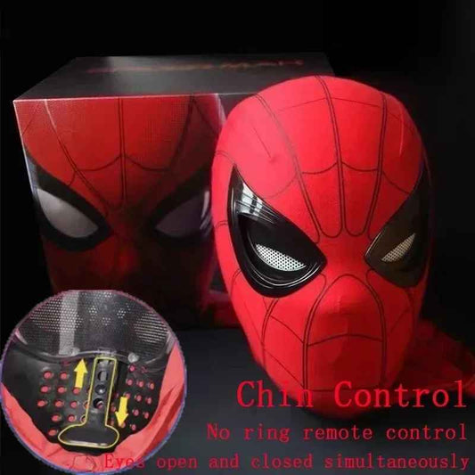 Spider-Man Cosplay Head Mask – 1:1 Scale (Life-Size) with Moving Eyes – Electronic & Manual Versions