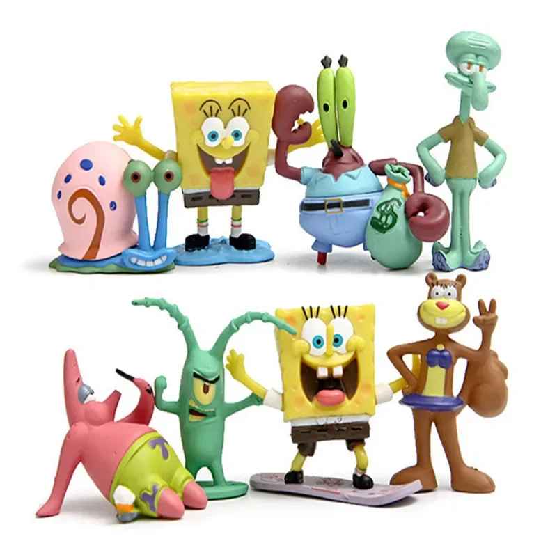 SpongeBob SquarePants 8-Piece Character Figurine Set