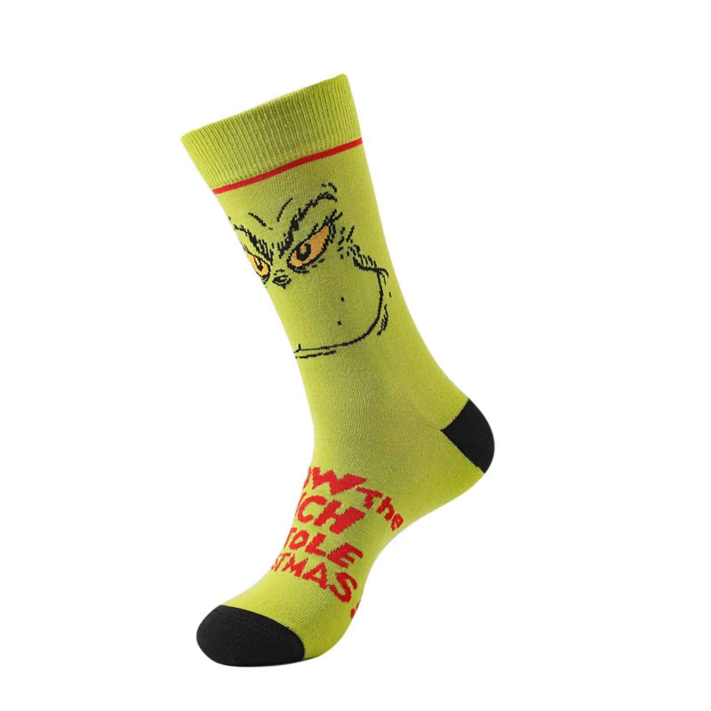 The Grinch Socks – Funny Christmas Crew Socks | How the Grinch Stole Christmas Gift