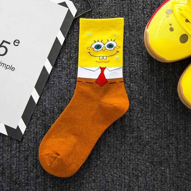 SpongeBob SquarePants Socks | Patrick Star & Squidward Crew Socks Cartoon Merchandise | Geekzillaa