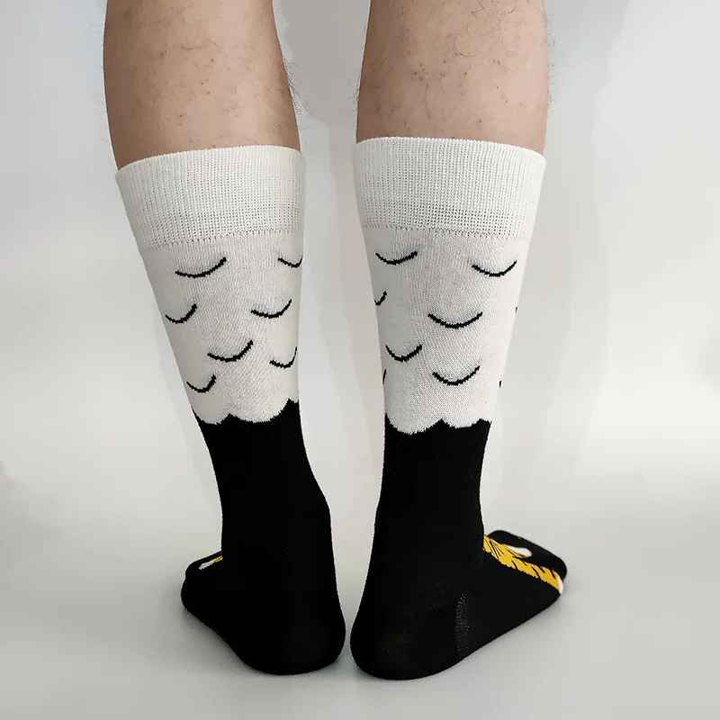 Funny Chicken Leg Socks – Crazy Novelty Animal Feet Crew Socks