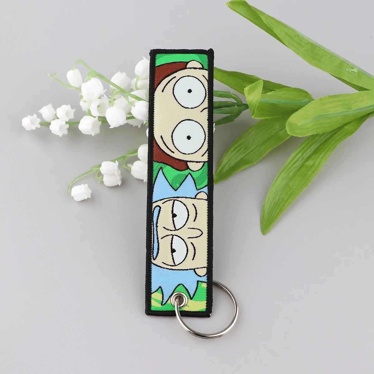 Rick and Morty "Multiverse Portal" Embroidered Keychain