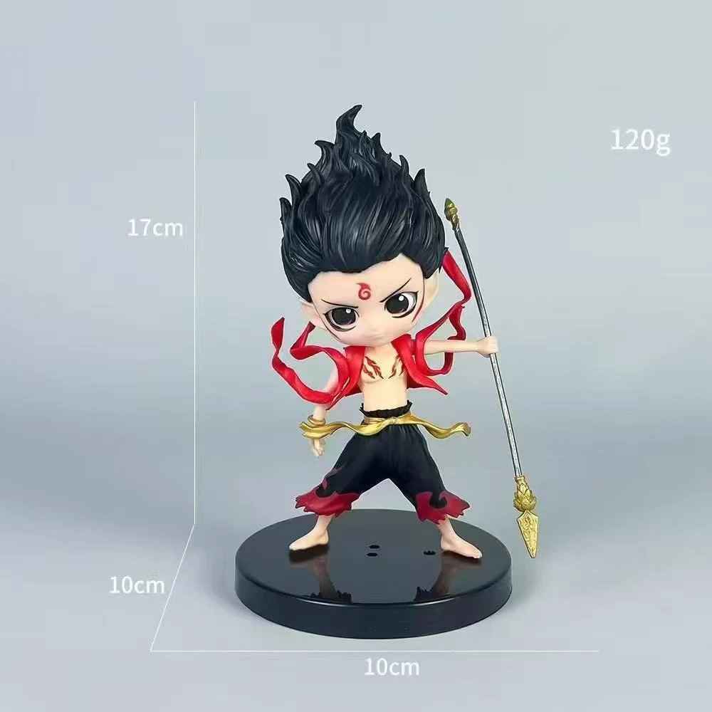 Nezha Ne Zha chibi mini figure statue Chinese mythology collectible red and black outfit