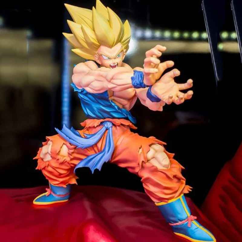 uper Saiyan Goku Figure | Kamehameha Action Pose Dragon Ball Z Statue | Geekzillaa