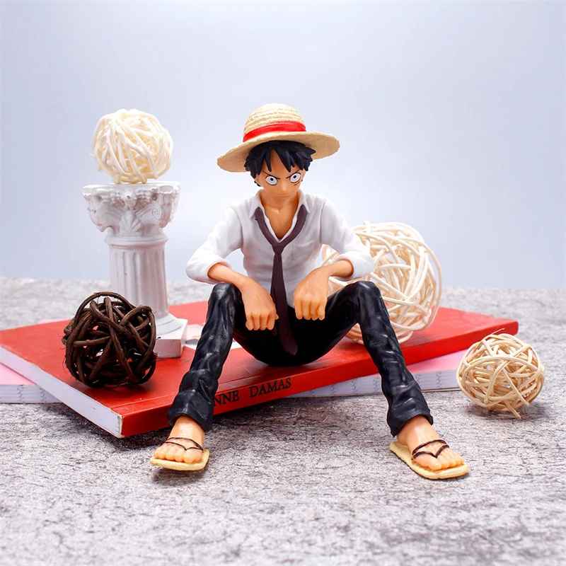 One Piece Monkey D. Luffy Sitting Pose Figurine – Chill & Iconic Anime Collectible