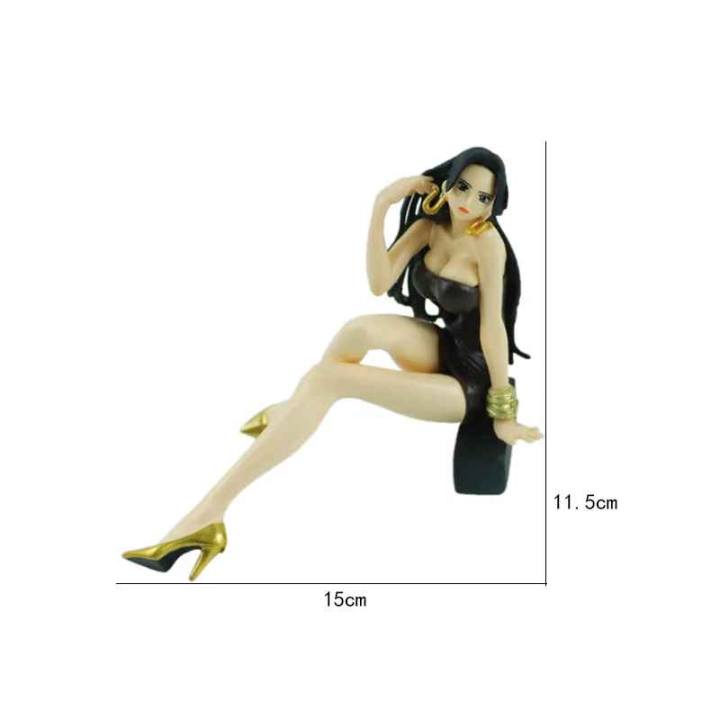 Boa Hancock Figure | 11.5cm Seated Snake Princess Statue | One Piece Anime Collectible | Geekzillaa