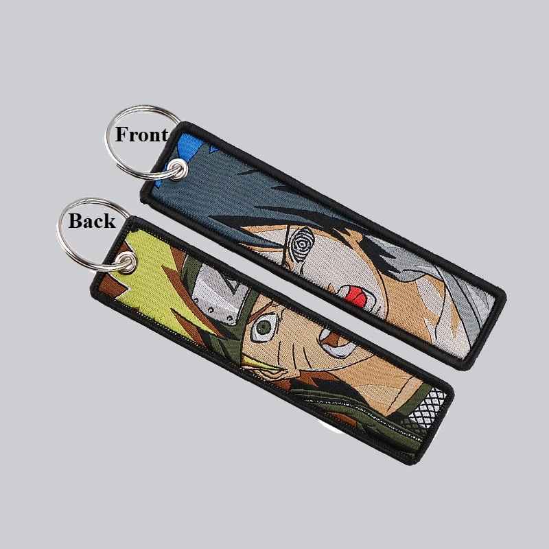 Naruto Premium Wooven Keychains | Embroidered Character Tags