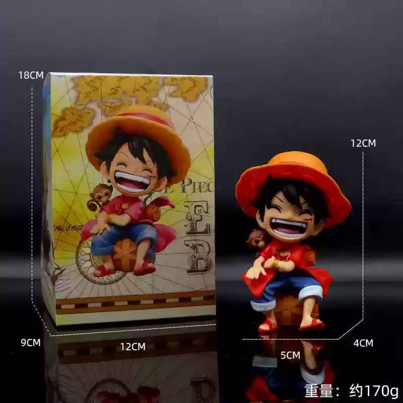 One Piece Figure Set | Luffy & Roronoa Zoro Mini Chibi Statue Straw Hat Pirate Collectibles | Geekzillaa